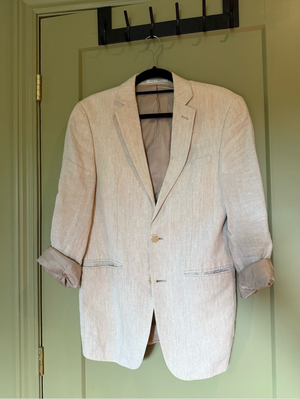 Calvin Klein Light Beige Linen Sport Coat